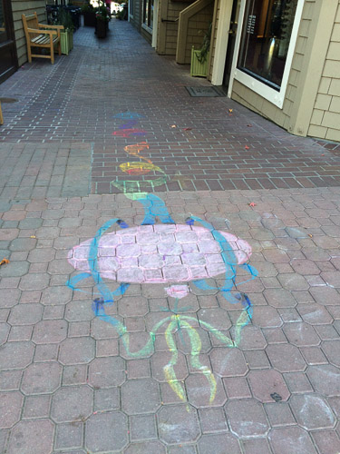 sidewalk-art-lafayette-clocktower