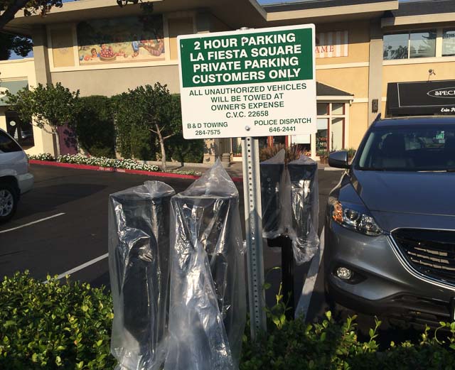 la-fiesta-square-parking-meters-sign