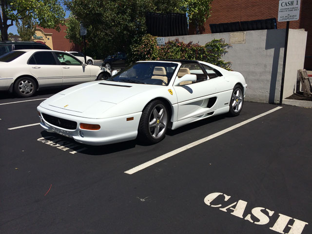 white-ferrari-convertable-walnut-creek