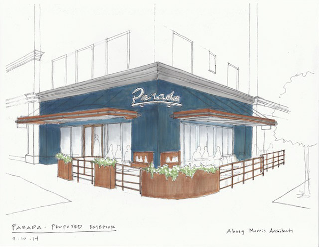 Color Sketches by Jonathan Knodell at Coroflotcom  Restaurant exterior  design Retail architecture Restaurant exterior