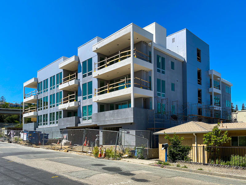 Progress on Three by Lenox Homes in Downtown Walnut Creek Beyond the Creek