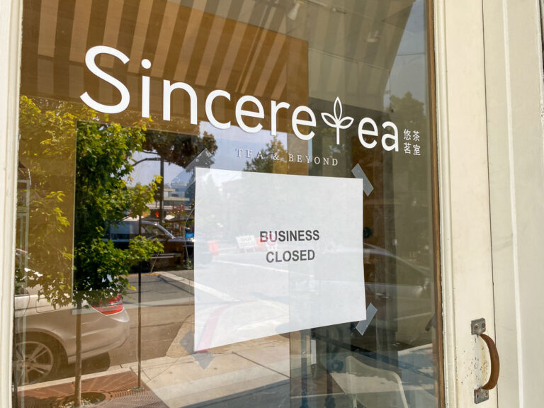 Sinceretea Closes in Downtown Walnut Creek Beyond the Creek